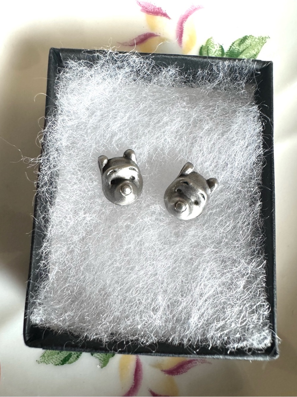 Disney Winnie The Pooh Pewter Earrings pair